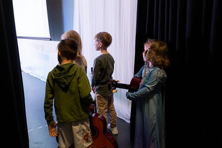 Guitar waiting to go onstage 2